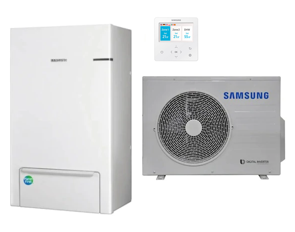Lucht/water-warmtepomp Samsung EHS SPLIT standaard AE090RNYDEG/EU AE040RXEDEG/EU 4,4 kW 220-240 V R32 + optioneel WiFi MIM-H04EN