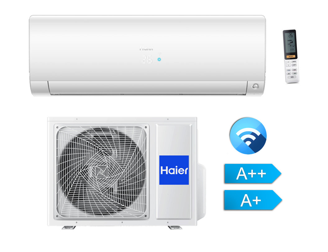 Split-airconditioning Haier FLEXIS Plus Wit Mat AS71S2SF1FA-CW / 1U71S2SG1FA 7,0 kW