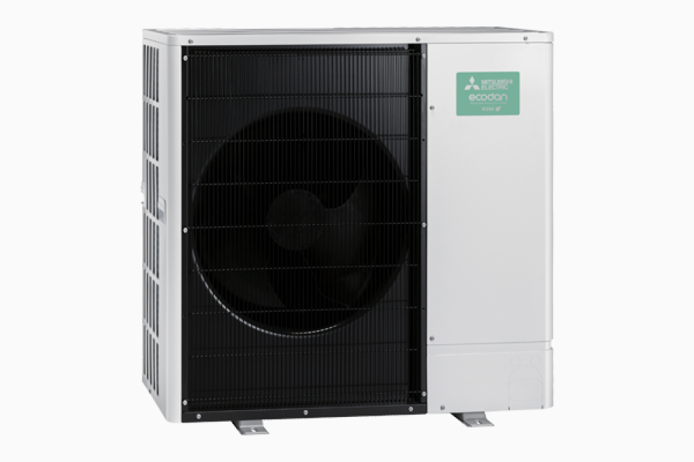 Monoblok warmtepomp Mitsubishi Ecodan R290 8,2 kW driefasig PUZ-WZ80VAA + ERPX-YM9E of EHPT20X-YM9E of EPRT20X-YM9E
