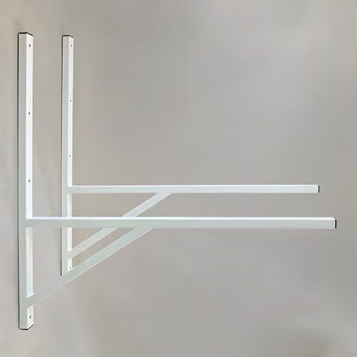 INOX-Halterung geschweißt 80035PM (Ersatz) / lackiert / weiß 800mm