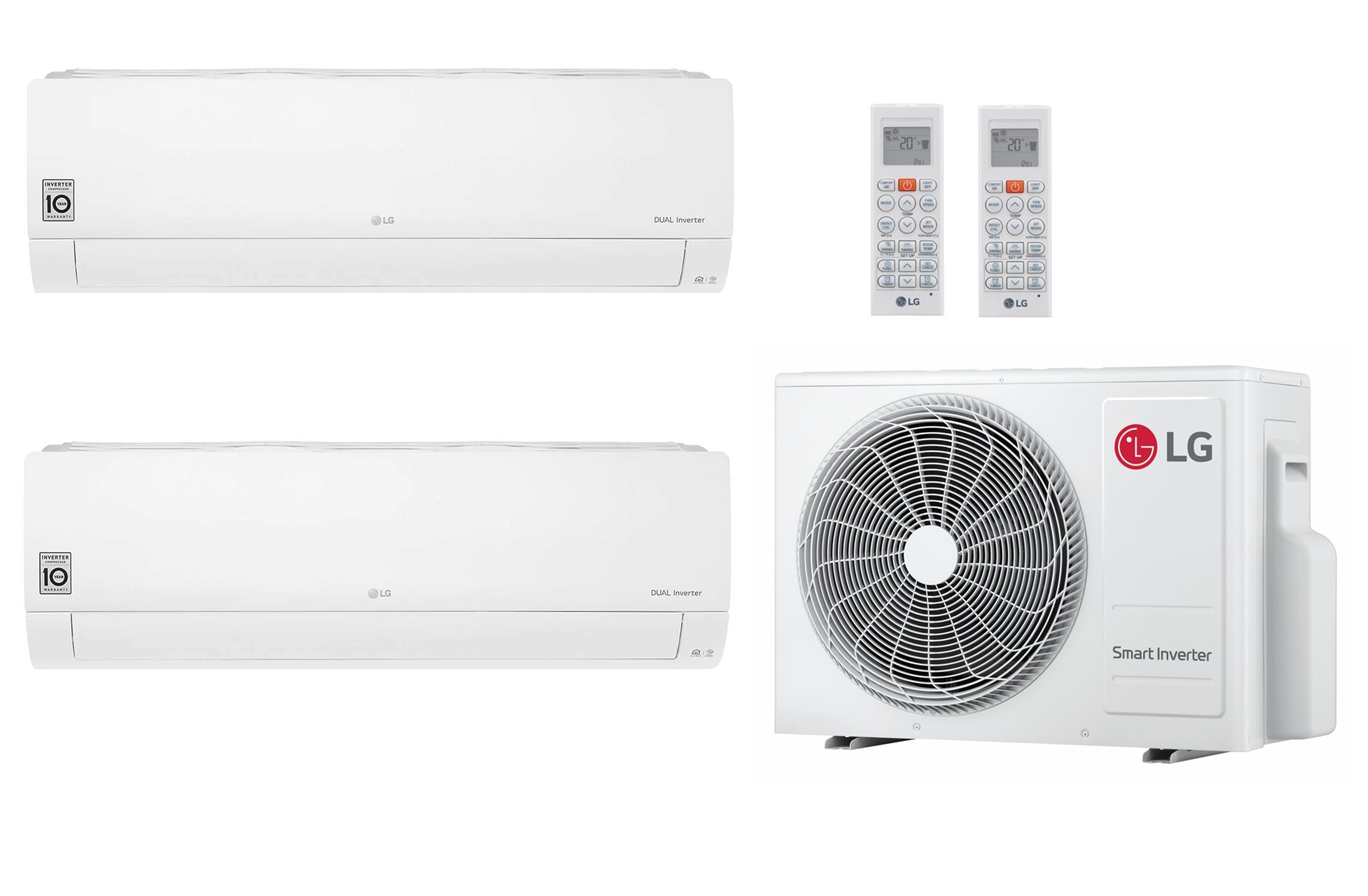 Multi Split Klimaanlage LG Standard 2x3,5 kW + 4,7/5,3/6,2 kW Außengerät