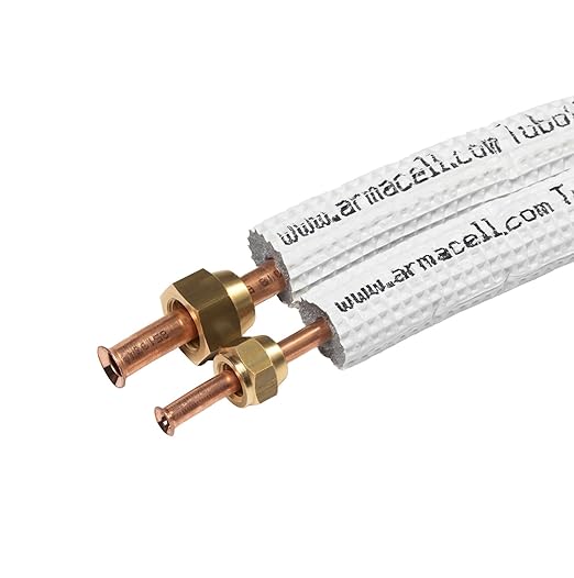 Montageset für Klimaanlage 1-25m: Kupferleitung Armacell 3/8" + 5/8", Kondensatschlauch 16mm, Elektrokabel 5x1,5, 1x Wanddurchführung 350mm