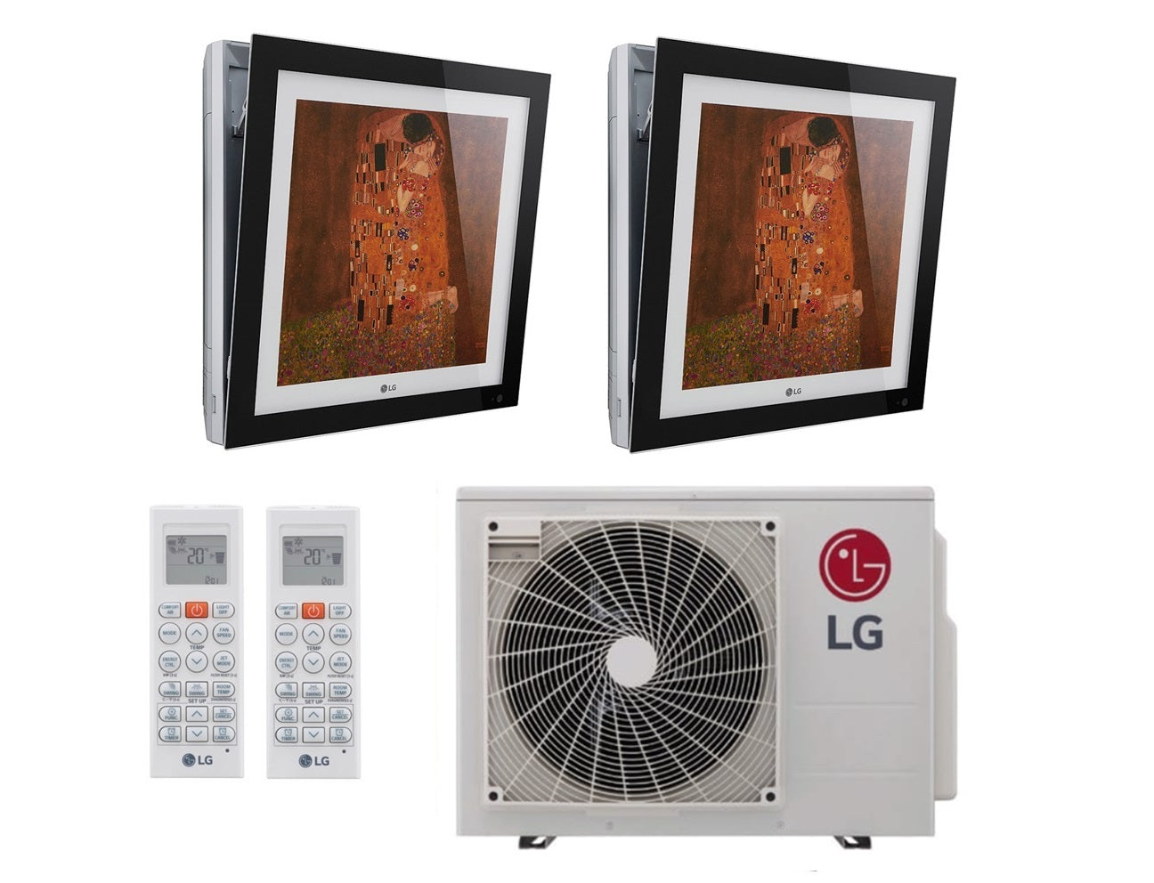 Multi Split Klimaanlage LG 2x Innengerät ARTCOOL Gallery MA12R 3,5 kW + Außengerät MU3R19 5,3 kW