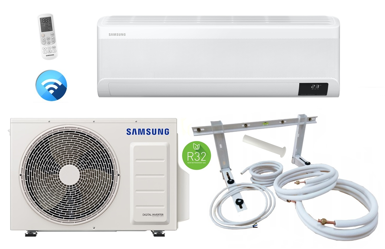 Split Klimaanlage Samsung WIND-FREE Avant AR09TXEAAWKN/EU / AR09TXEAAWKX/EU 2,5 kW + optionales Montageset 3-12m