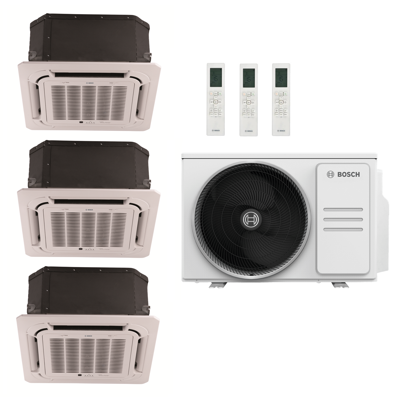 Bosch Multi Split 3x CL5000iM 2,1 kW + 1x Außengerät 6,2 kW