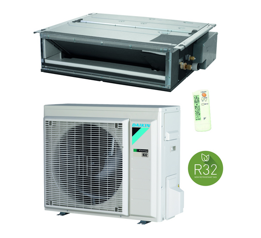 Split Kanalgerät Klimaanlage Daikin FDXM25F9 / RXM25R9 / BRC4C65 2,4 kW