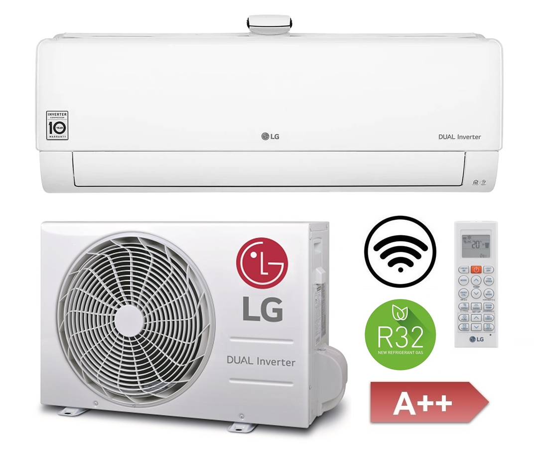 Split Klimaanlage Luftreiniger Luftfilterung LG DUALCOOL AP09RK 2,5 kW