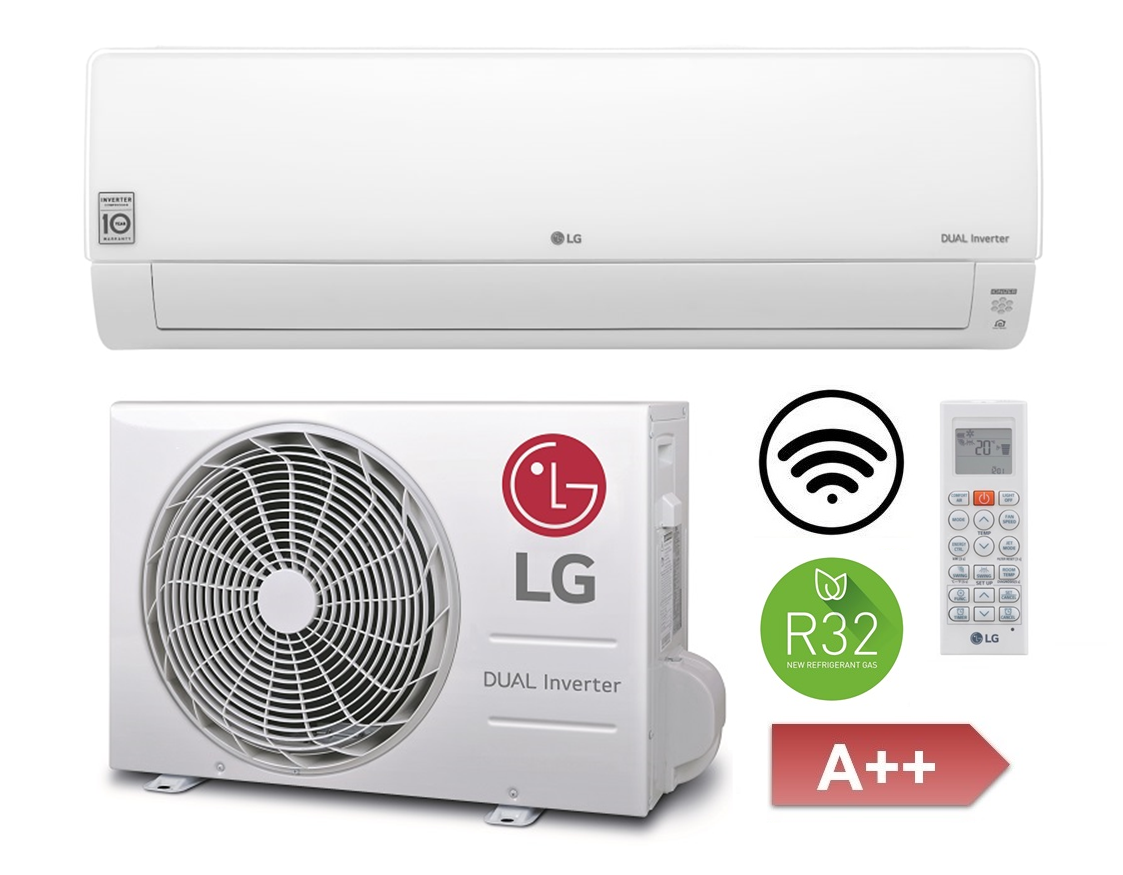 Split Klimaanlage LG Deluxe DC09RK 2,5 kW WiFi UV-Nano