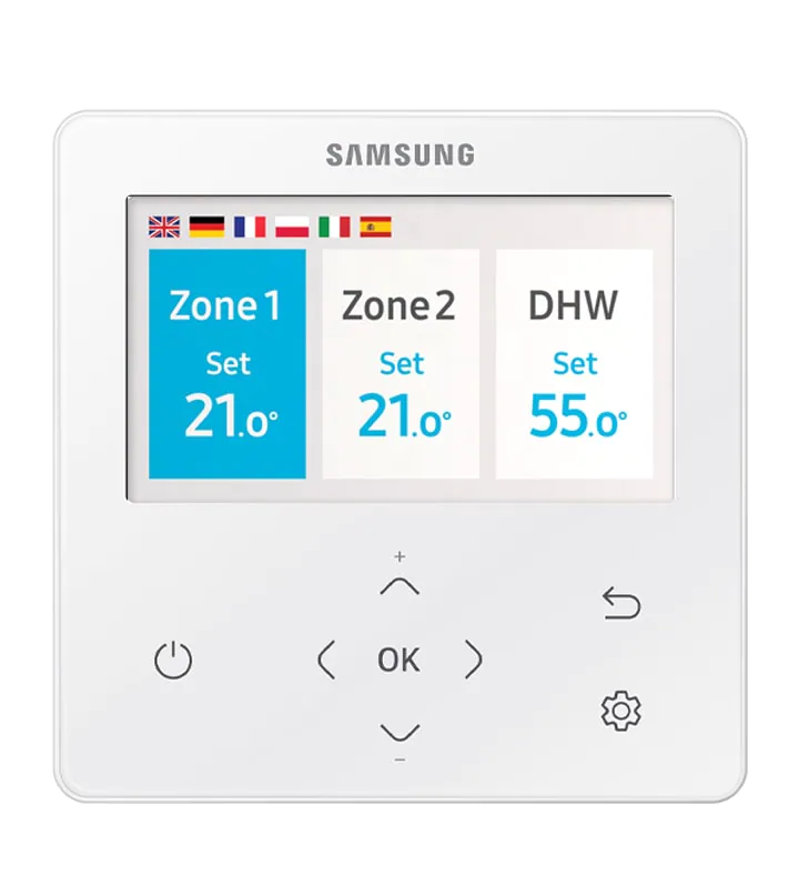 Luft/Wasser Wärmepumpe Samsung EHS SPLIT ClimateHub AE040RXEDEG/EU + AE200RNWSEG/EU / AE260RNWSEG/EU 4,4 kW 220-240 V R32