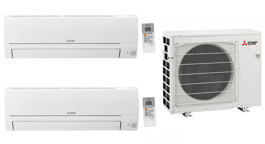 Mitsubishi Multi Split MSZ-HR25VFK 2,5 kW + MSZ-HR50VFK 5,0 kW + MXZ-2HA50VF 5 kW
