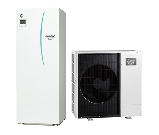 Mitsubishi Zubadan 8 kW Split R32 230V 1-phasig EHST