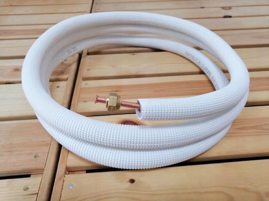 Montageset voor airconditioning 1-25m koperkabel 1/4" + 5/8", afvoerslang 16 mm, elektrische kabel 5x 1,5 mm2, muurdoorvoer