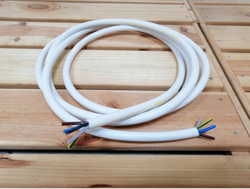 Montageset für Klimaanlage 1-25m Kupferleitung 1/4" + 5/8", Abflussschlauch 16 mm, Elektrokabel 5x 1,5 mm2, Wanddurchführung