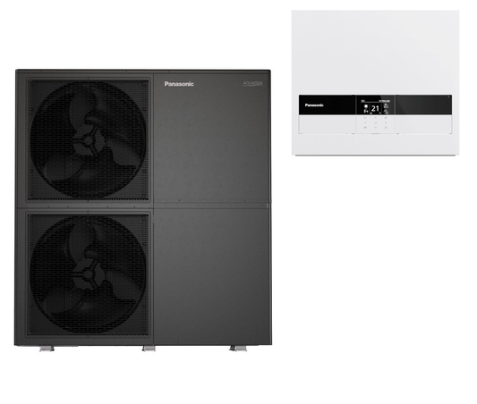 Wärmepumpe Split Panasonic Big Aquarea T-CAP WH-WXG25ME8 + WH-CME8L 25 kW 400V R290