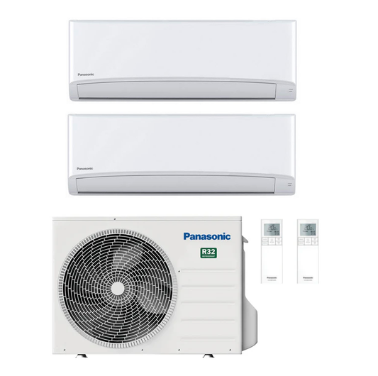Panasonic Multi Split Klimaanlage 1x CU-3TZ52TBE 5,2 kW + 1x CS-TZ25CKEW 2,5 kW + 1x CS-TZ50CKEW 5 kW