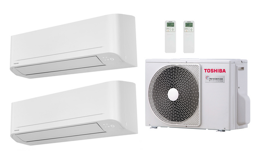 Toshiba Seiya 2 Multi Split 2x 3.3 kW Innengerät + 5.2 kW Außengerät