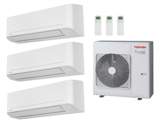 Toshiba Seiya Classic Multi Split 3x 3.3 kW Innengerät + 7.0 kW Außengerät
