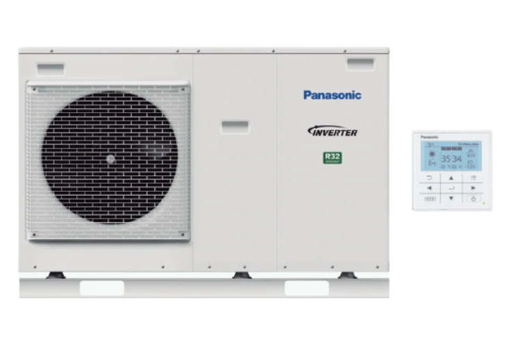 Luft/Wasser Wärmepumpe Monoblock Panasonic Aquarea High Performance WH-MDC07J3E5 7 kW 230 V R32 + optional WiFi CZ-TAW1