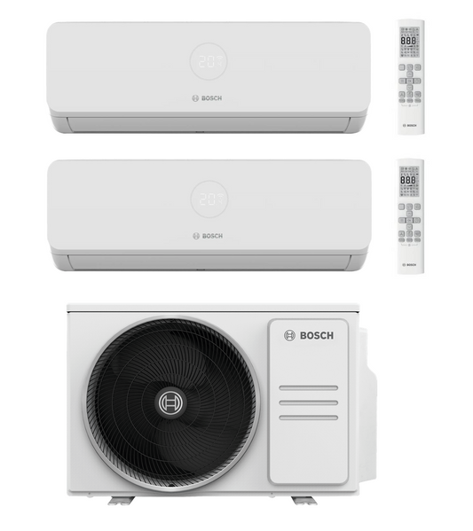 Multi Split Klimaanlage Bosch 1x CL5000M 62/3 E 6,2 kW + 2x Climate 3200i CL3200iU W 35 E 3,5 kW