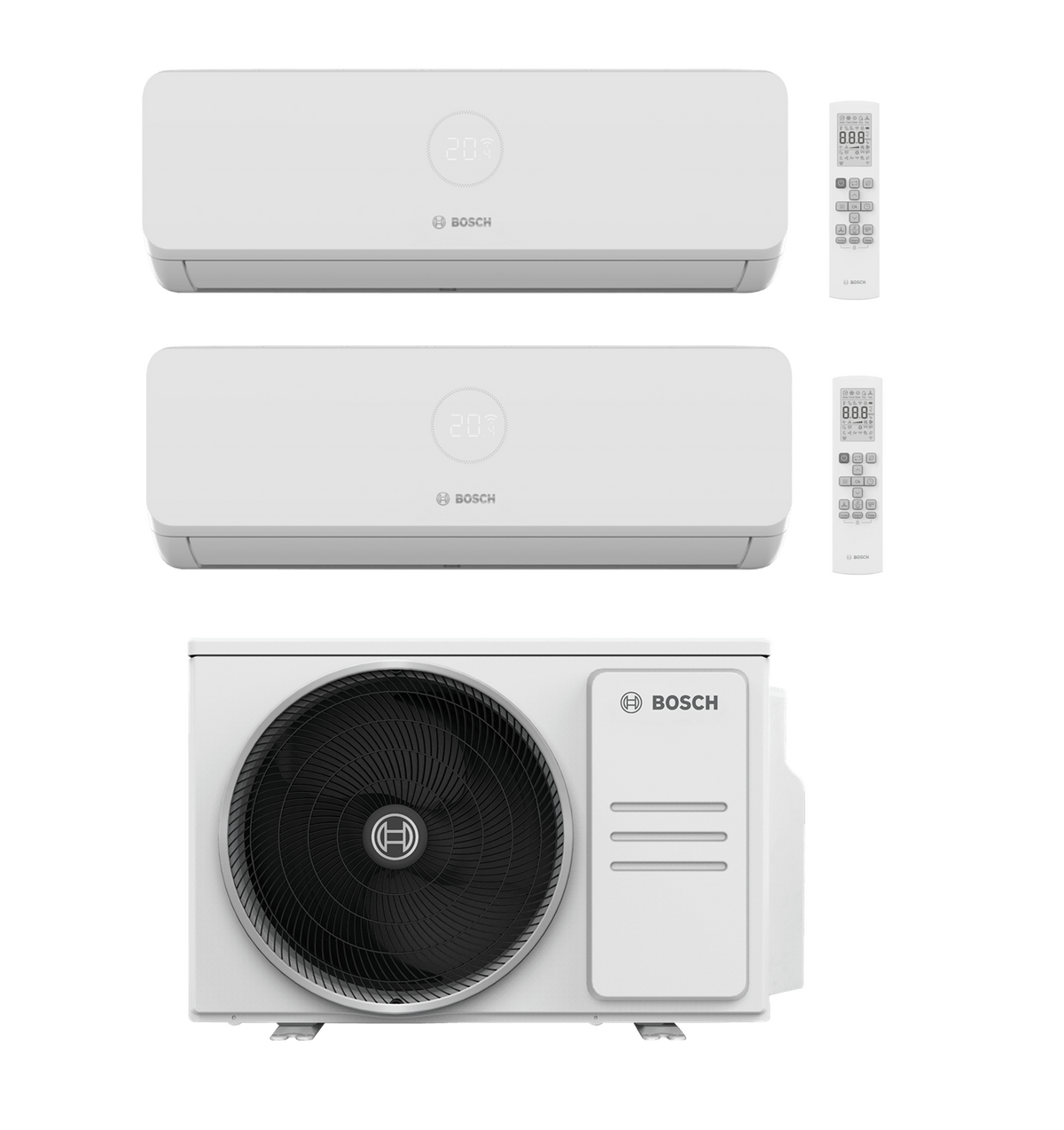 Bosch Multi Split 1x CL3200iU 53E + 1x 20E 5,3 kW Außengerät