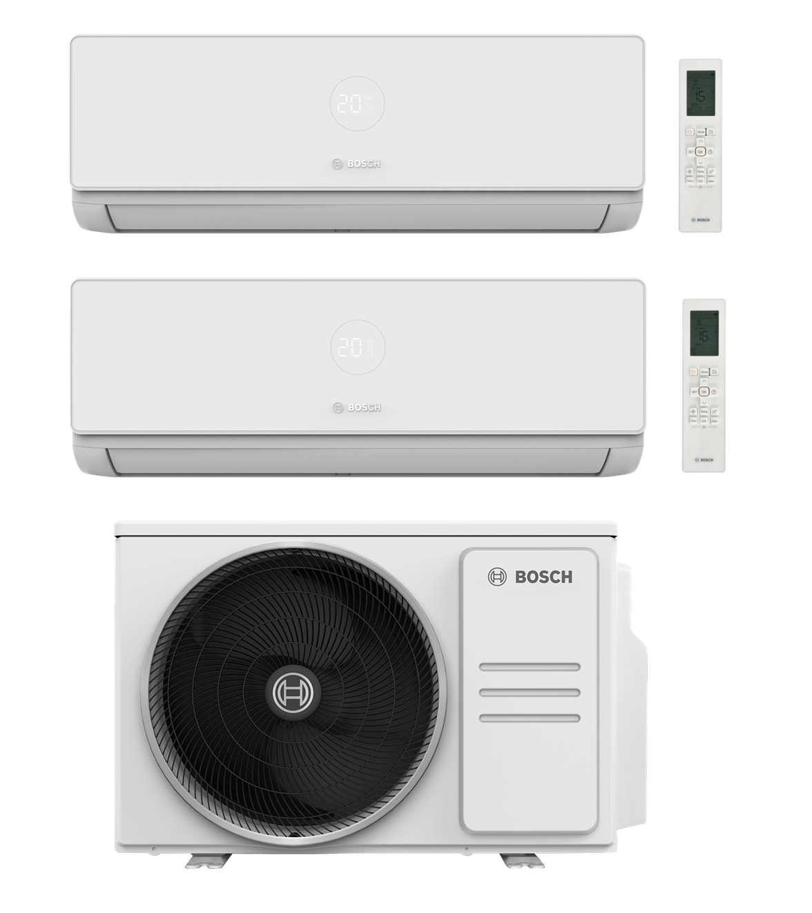 Bosch Multi Split Klimaanlage 4000i & 5000M Set – 2,6 kW + 3,5 kW + 5,3 kW