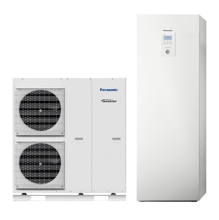 Luft/Wasser Wärmepumpe Panasonic Aquarea T-CAP All-in-One SuperQuiet KIT-AQC9HE8 (WH-ADC0916H9E8 / WH-UQ09HE8) 9 kW 400 V 3 Phasen