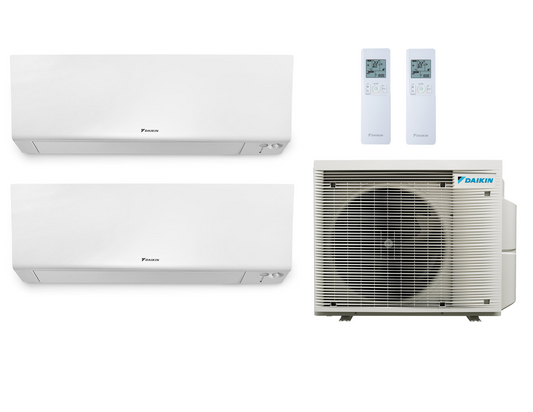 Multi Split Klimaanlage Daikin 1x Perfera FTXM35R 3,5 kW + 1x Perfera FTXM50R 5,0 kW + 1x Außengerät 2MXM68A9 6,8 kW oder 2MXM50A9 5,0 kW