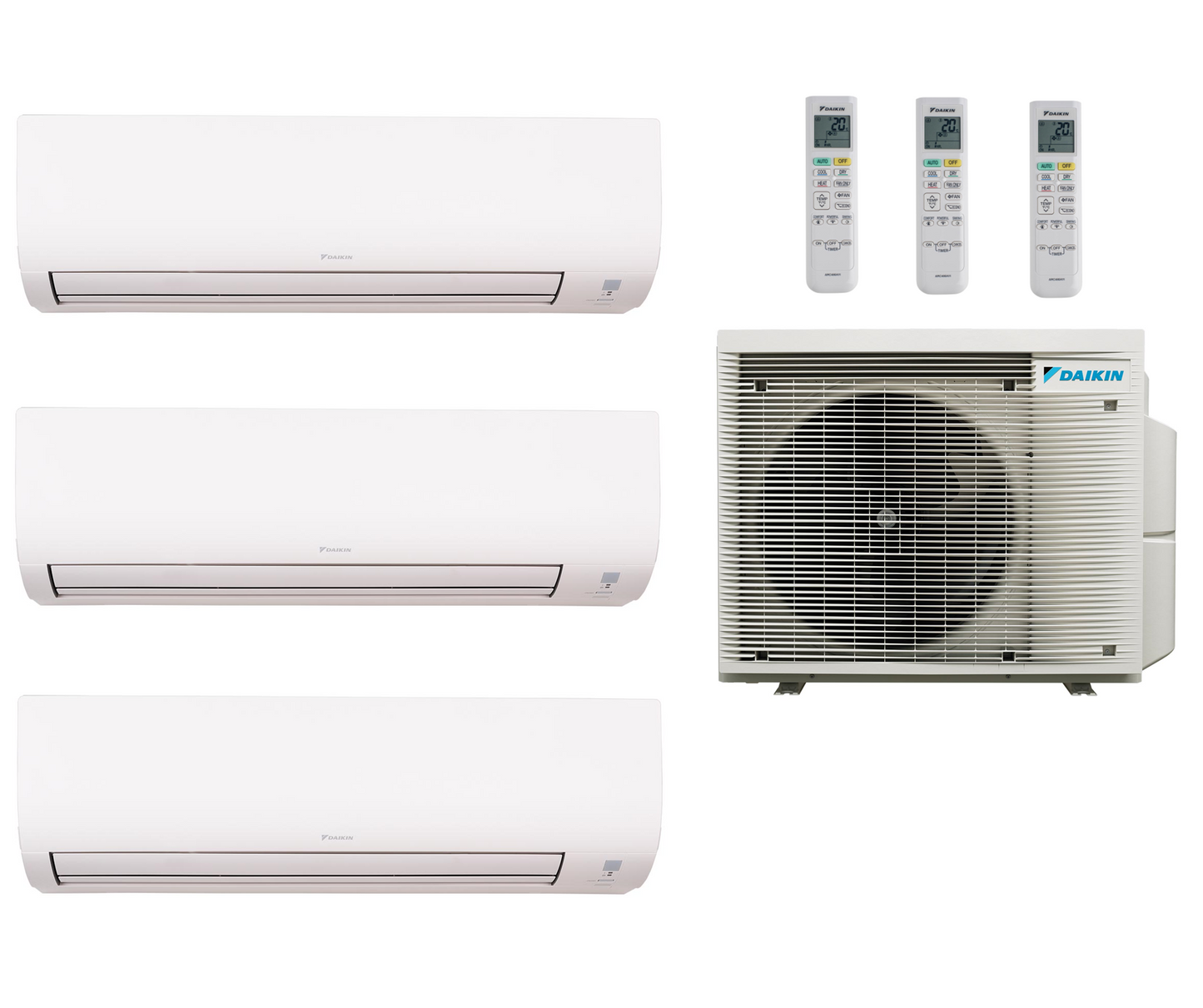 Multi Split Klimaanlage Daikin 3x COMFORA FTXP20N 2,0 kW + 1x Außengerät 3MXM52A9 5,2 kW oder 3MXM40A9 4,0 kW