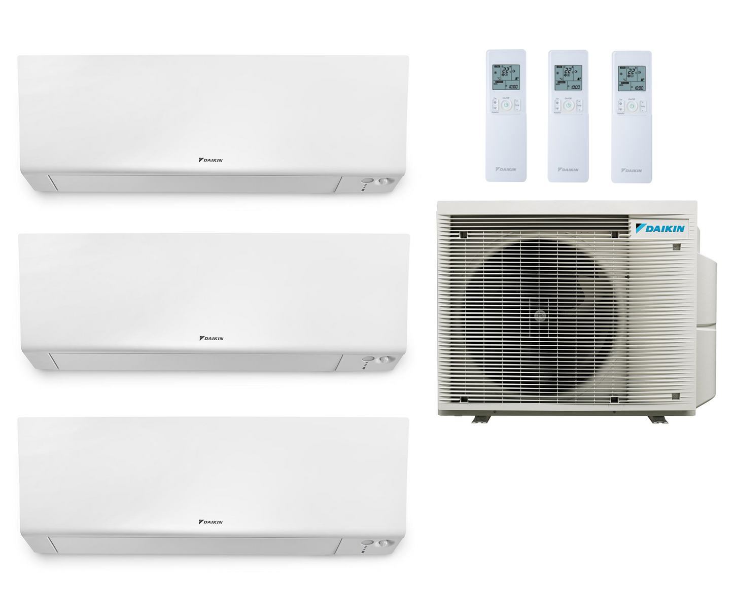 Multi Split Klimaanlage Daikin 2x Perfera CTXM15R 1,5 kW + 1x Perfera FTXM60R 6,0 kW + 1x Außengerät 3MXM68A9 6,8 kW