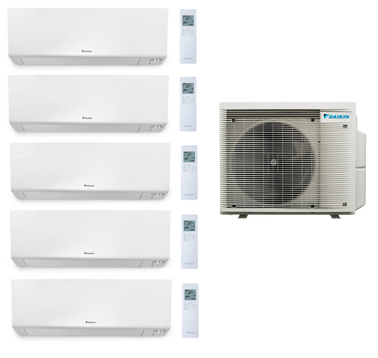 Multi Split Klimaanlage Daikin 5x Perfera FTXM25R 2,5 kW + 1x Außengerät 5MXM90A9 9,5 kW