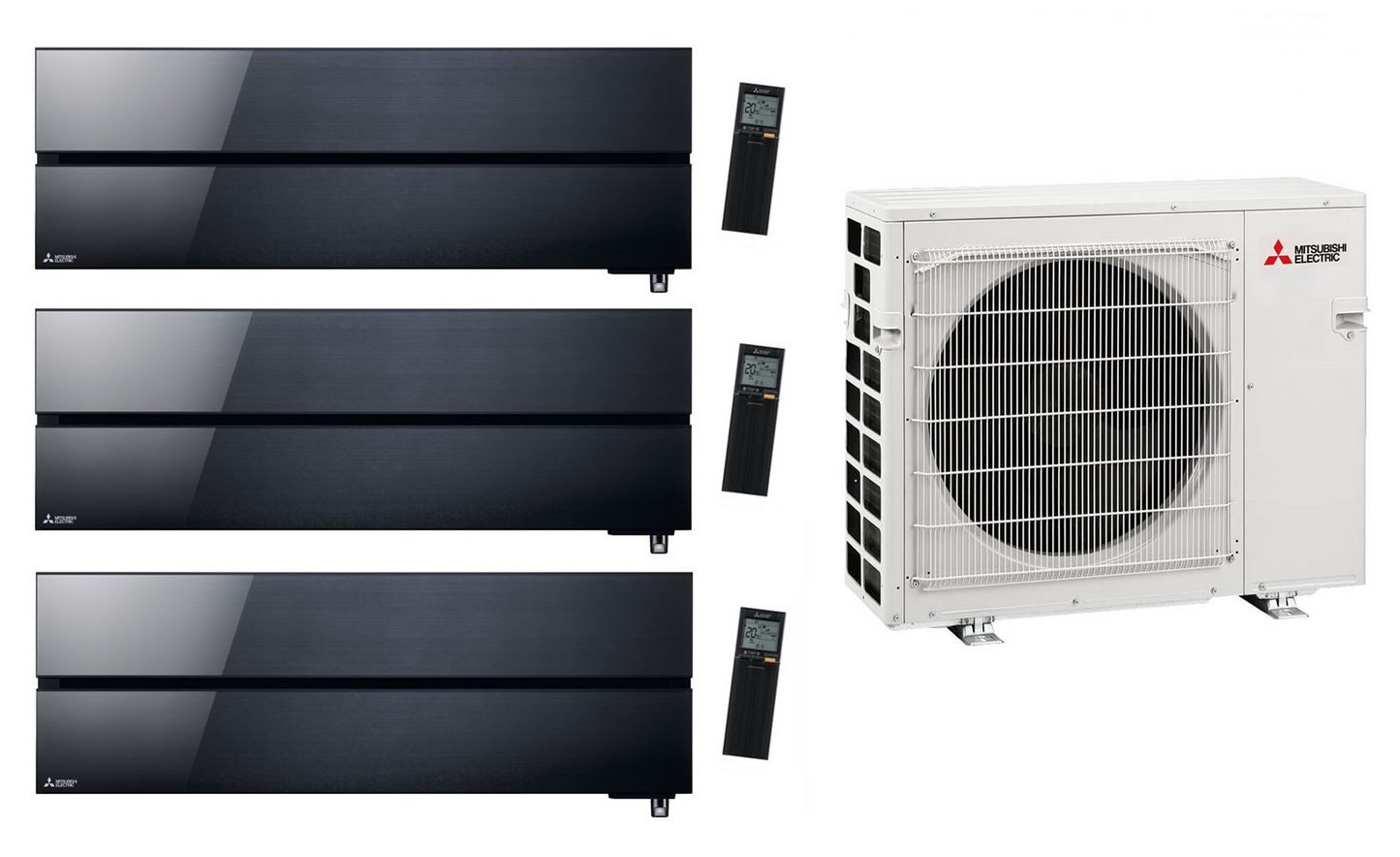 Multi Split Klimaanlage Mitsubishi 3x Innengerät Diamond MSZ-LN18VG2 V / B / R 1,8 kW + 1x Außengerät MXZ-3F54VF3 5,4 kW