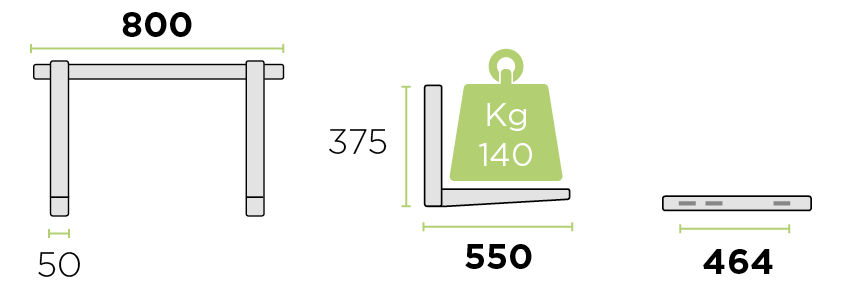 Wandhalterung für Klimaanlage Rodigas MS 257 550 mm