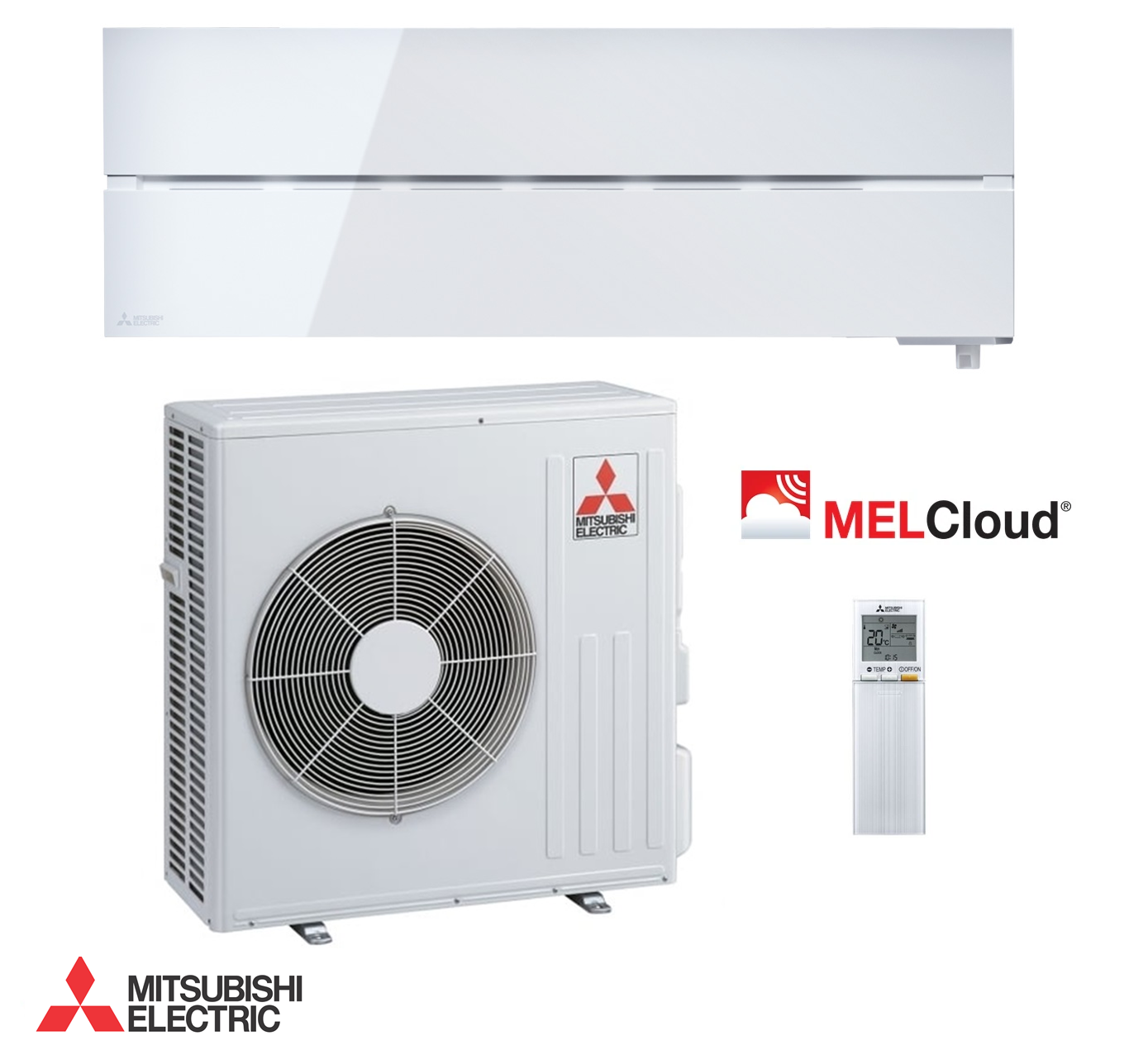 Mitsubishi MSZ-LN60VG2 6.1 kW Diamond Split Klimaanlage Weiß