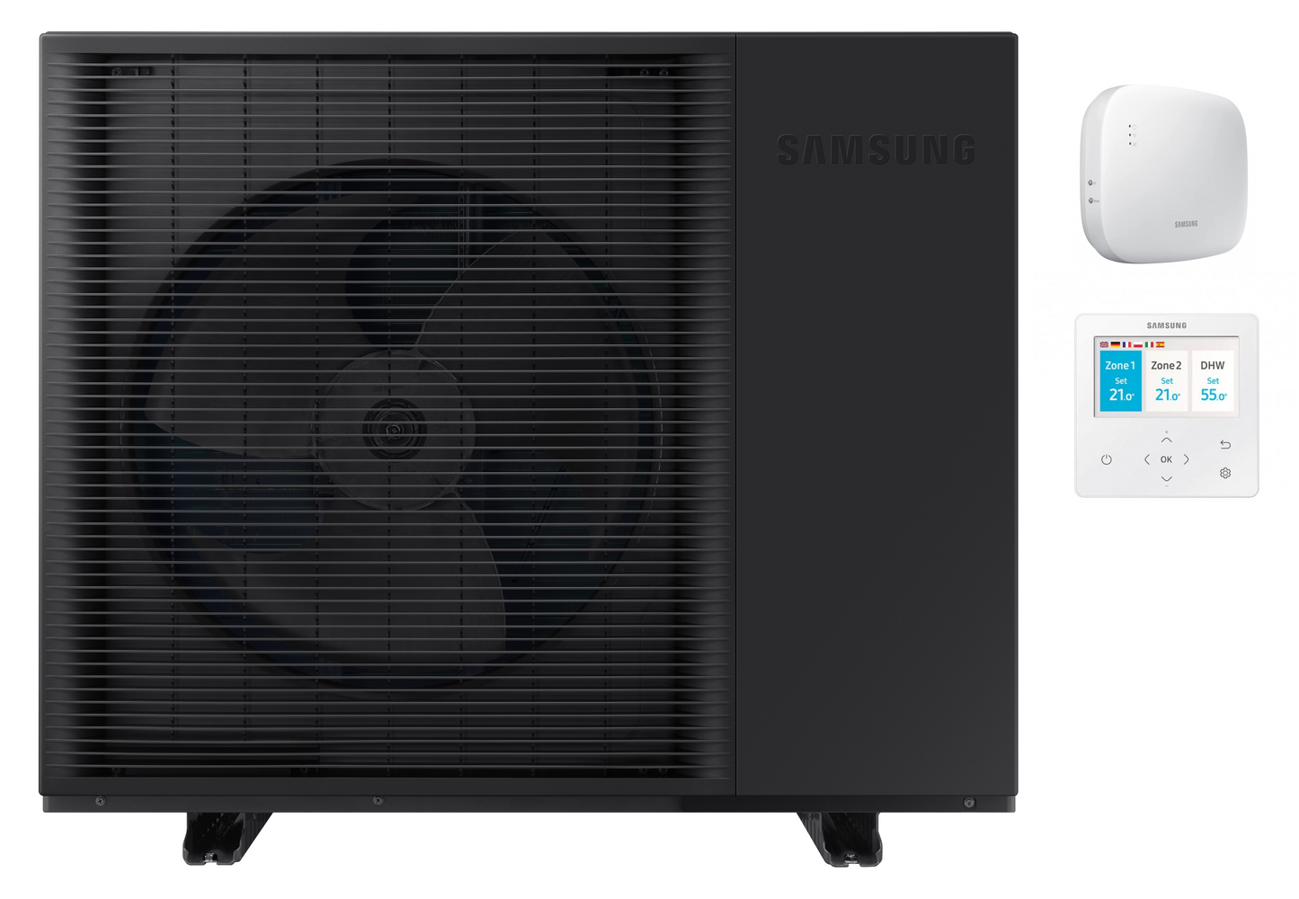 Monoblock lucht-water-warmtepomp Samsung EHS MONO R290 8,0 kW R290 koudemiddel eenfasig met WiFi