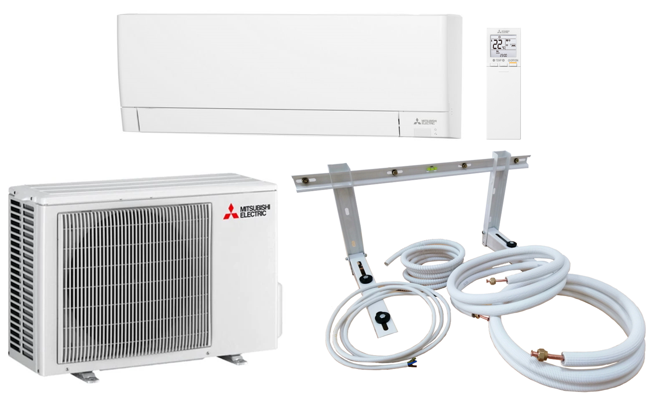 Split airconditioning Mitsubishi Standaard MSZ-AY35VGK / MUZ-AY35VG 3,5 kW + optionele montageset 3-12m